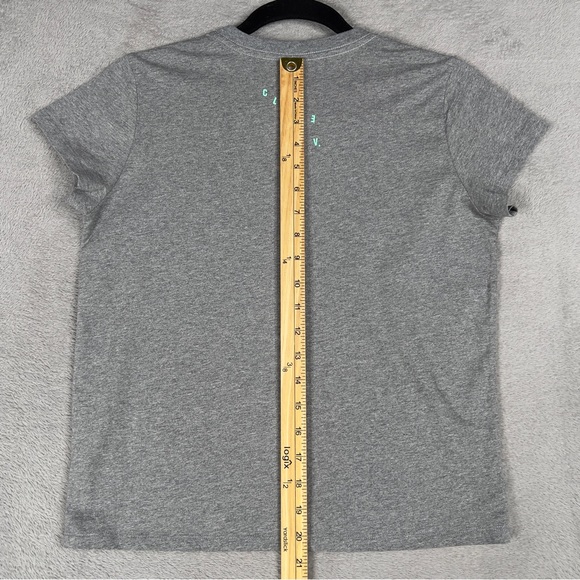 Clare V. Liberez Les Sardines Short Sleeve Shirt Women's XS Gray 100% Cotton - Picture 9 of 9